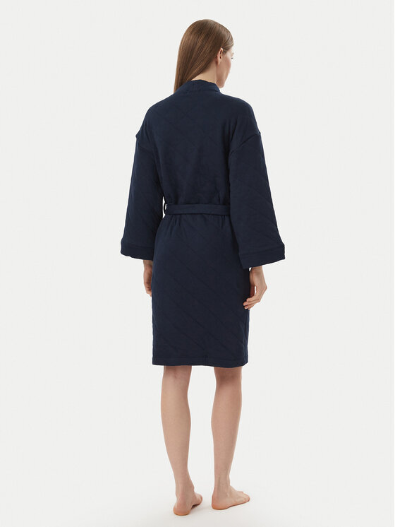 Tommy Hilfiger Tommy Hilfiger Hommikumantel UW0UW06609 Tumesinine