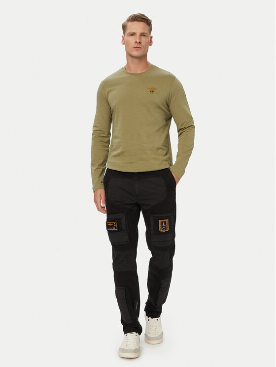 Aeronautica Militare Aeronautica Militare Hosszú ujjú 262TS2390UJ00372 Zöld Regular Fit