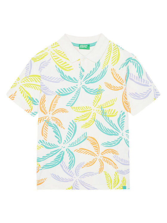 United Colors Of Benetton United Colors Of Benetton Polo 36Y4C301W Šarena Regular Fit