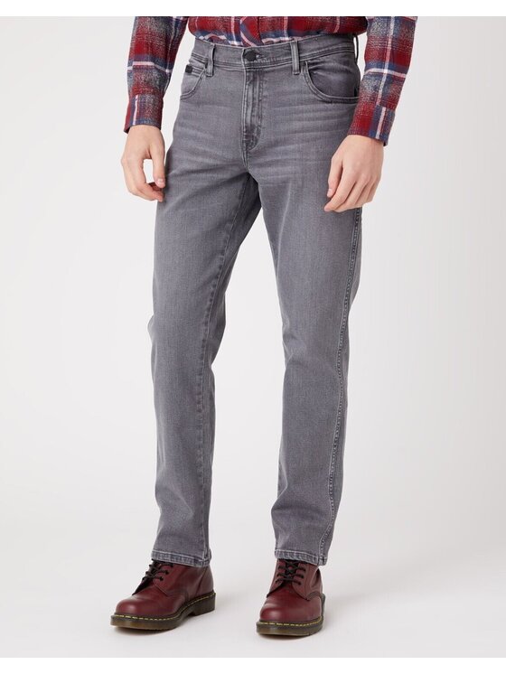 Wrangler Wrangler Jeansy TEXAS Szary Straight Fit