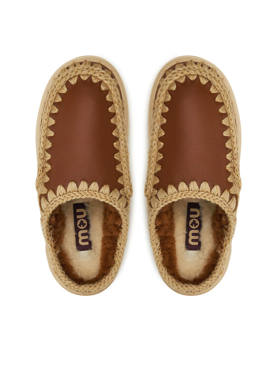Mou Mou Kapcie Eskimo Bold Clog FW411010B Brązowy