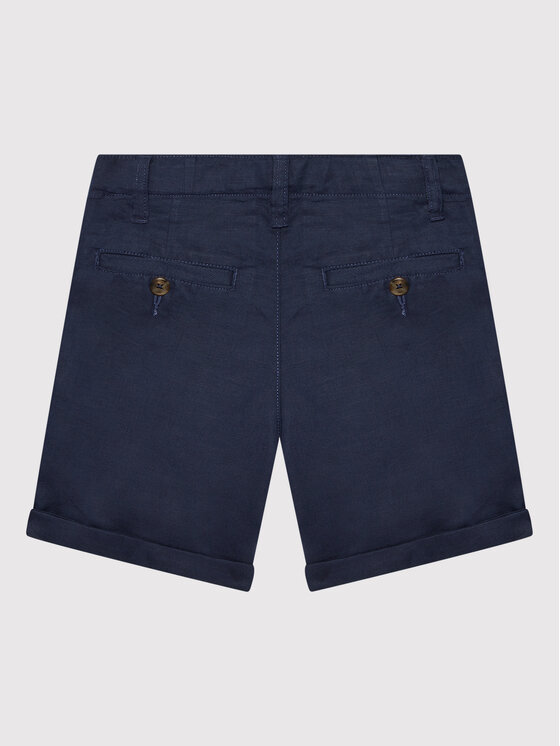 United Colors Of Benetton United Colors Of Benetton Pantaloncini di tessuto 4BE7C900C Blu scuro Regular Fit