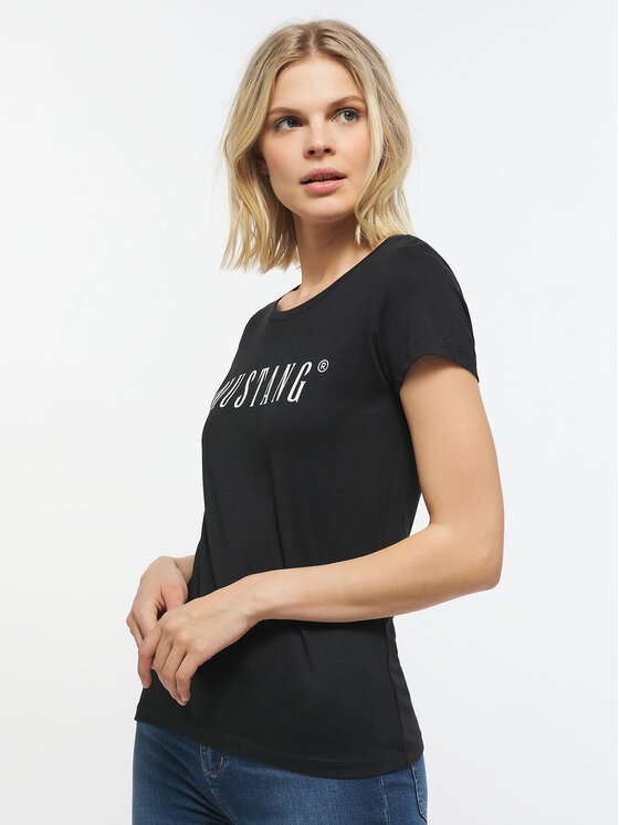 Mustang Mustang T-shirt Alina 1013222 Nero Regular Fit