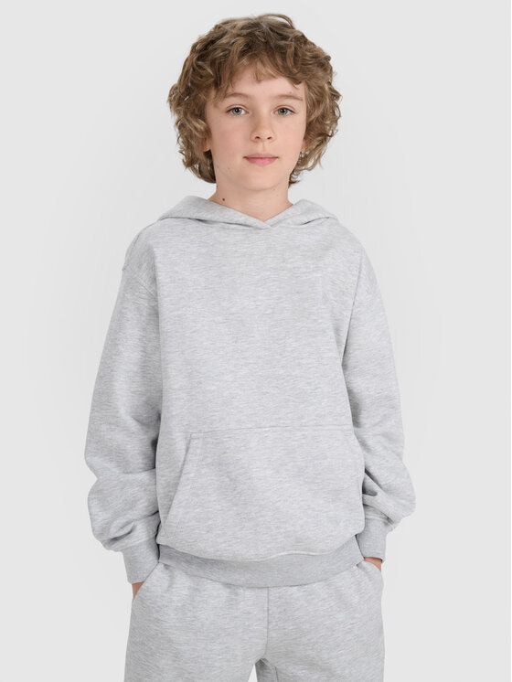 4F 4F Bluza BASIC+ Szary Oversize