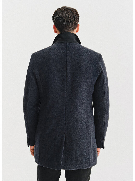 Pako Lorente Pako Lorente Płaszcz zimowy P25WF-7X-016 Szary Classic Fit