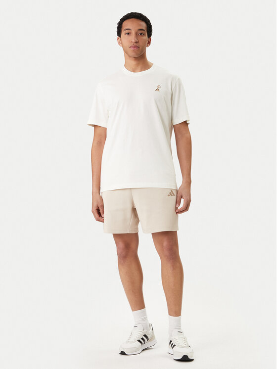 adidas adidas Тишърт Lux Coffee Cafe Pour Graphic KB4845 Бял Loose Fit