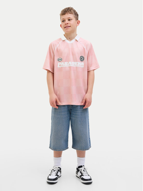 Jack & Jones Junior Jack & Jones Junior Polokošeľa 12278700 Ružová Loose Fit