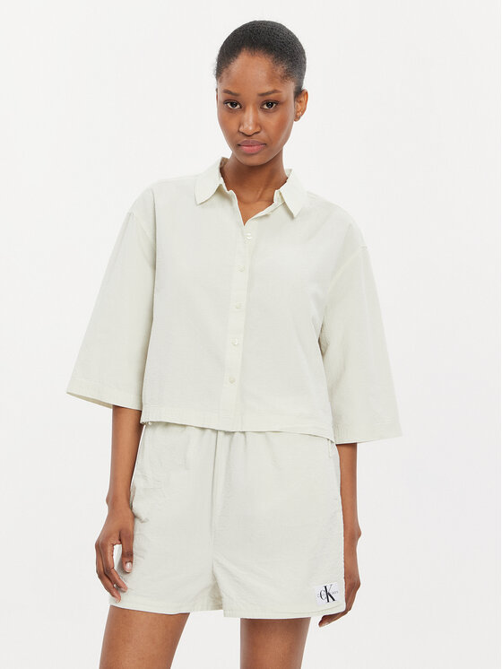 Calvin Klein Jeans Calvin Klein Jeans Camicia J20J223426 Écru Relaxed Fit