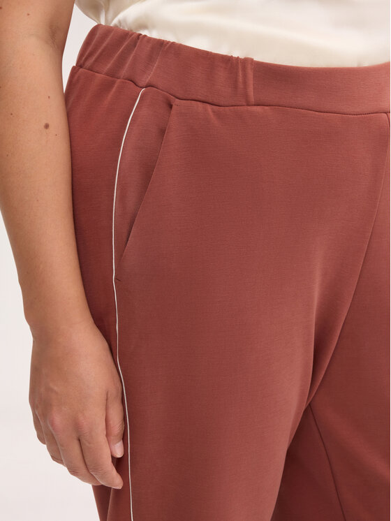 Fiorella Rubino Fiorella Rubino Spodnie materiałowe P057L002609N037 Brązowy Slim Fit