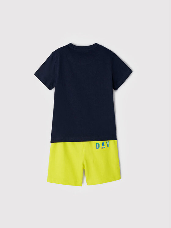 Completo t-shirt e pantaloncini sportvi 3657 Blu
