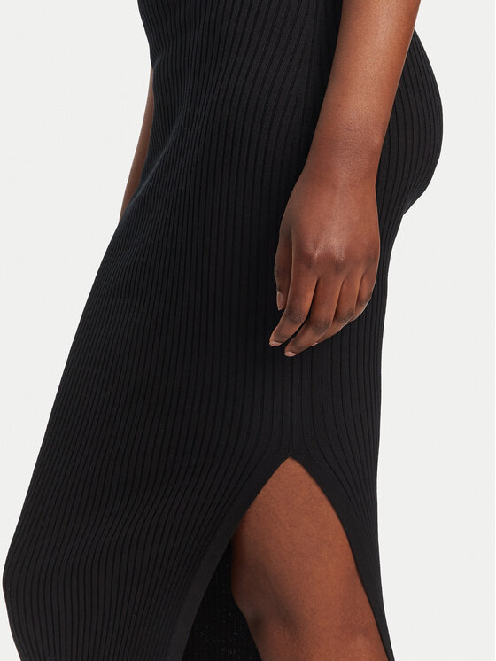 HUGO HUGO Kötött ruha Shaty 50538239 Fekete Slim Fit
