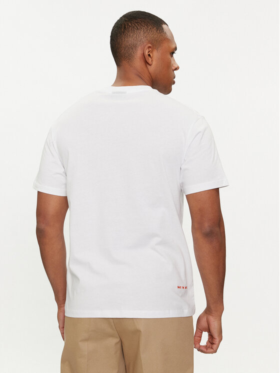 Save The Duck Save The Duck T-krekls DT1194M BESY18 Balts Regular Fit