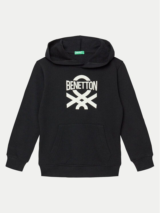 United Colors Of Benetton United Colors Of Benetton Majica dugih rukava 3J68C203N Crna Regular Fit