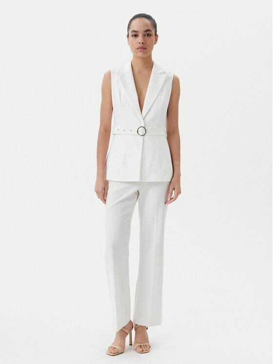 Morgan Morgan Gilet 202-VROSSO.F Bianco Regular Fit