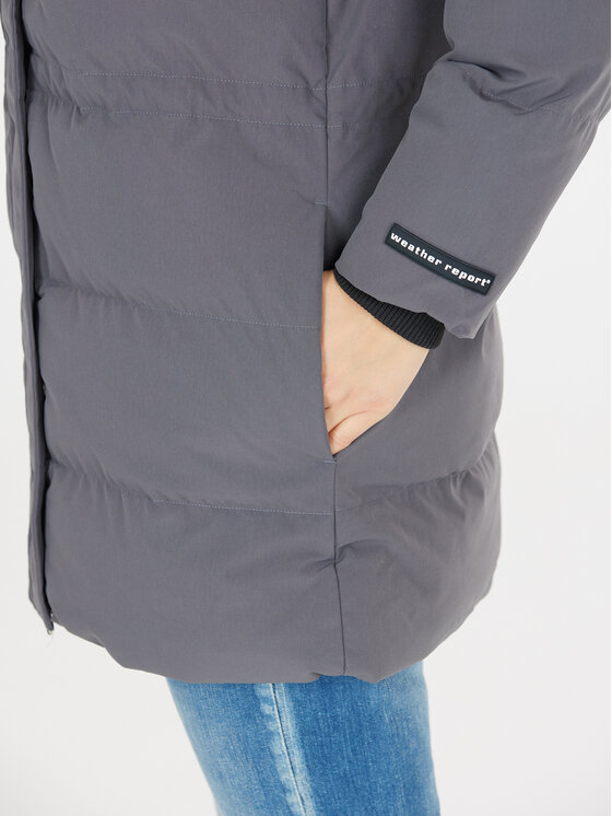 Weather Report Weather Report Зимова куртка Silky WR234027 Сірий Regular Fit