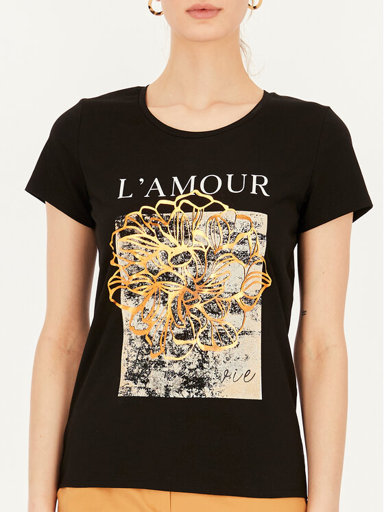 L’AF L’AF T-Shirt Lola Czarny Basic Fit