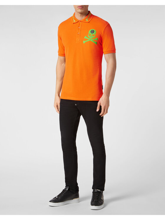 PHILIPP PLEIN PHILIPP PLEIN Polo 231 Arancione Slim Fit