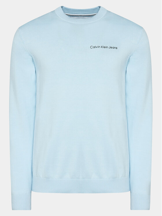 Calvin Klein Jeans Calvin Klein Jeans Svetr Institutional Essentials Sweater J30J324974 Světle modrá Regular Fit