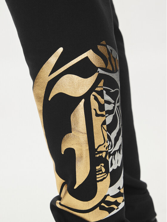 Just Cavalli Just Cavalli Spodnie dresowe 76OAAG24 Czarny Regular Fit