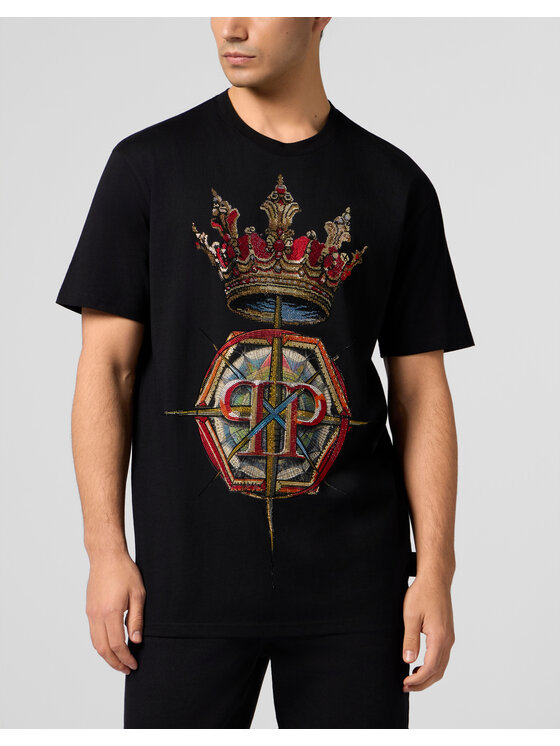 PHILIPP PLEIN PHILIPP PLEIN T-Shirt 29021 Czarny Regular Fit
