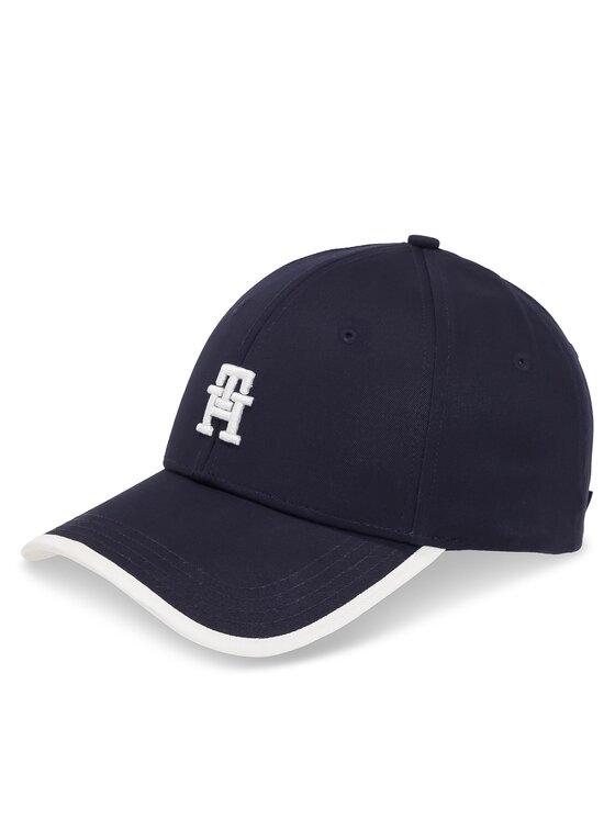 Tommy Hilfiger Cepure ar nagu Th Contemporary Cap AW0AW15786 Tumši zils