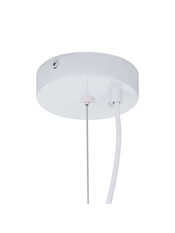 MIAhome MIAhome Lampa wisząca Japandi STONE FLAT biała 40 cm Biały