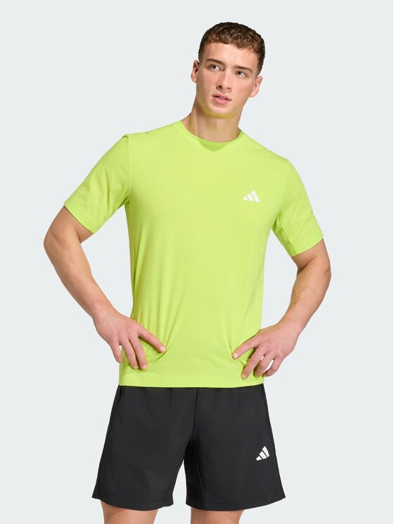 adidas adidas Koszulka techniczna 158826 Żółty Regular Fit