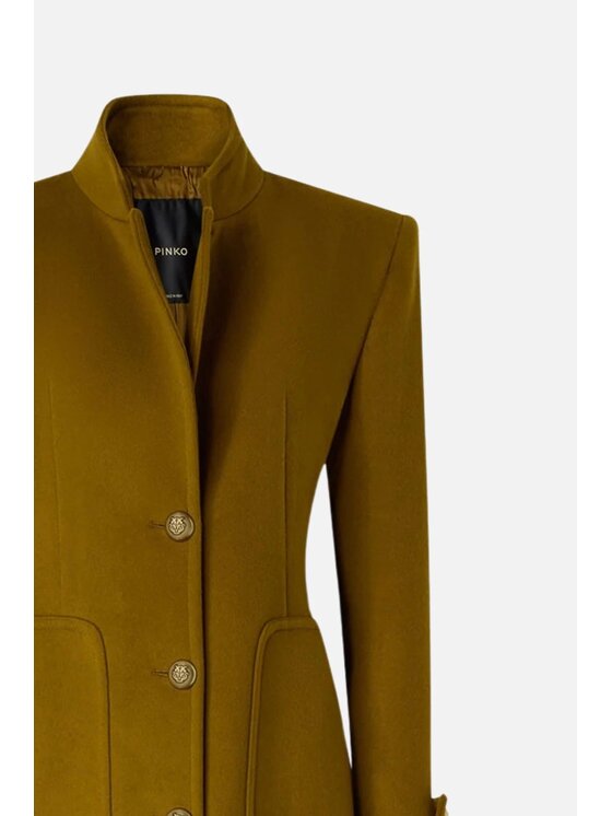 PINKO PINKO Zimní kabát Verici Cappoto Zelená Tailored Fit