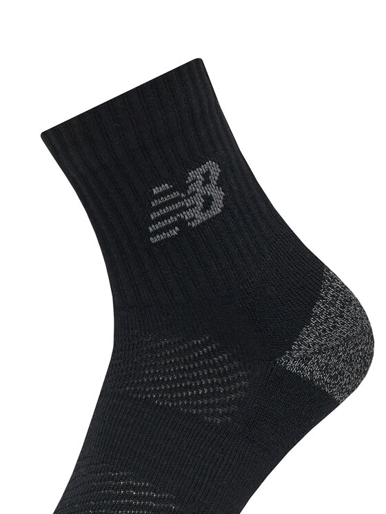 New Balance New Balance 3 unisex augsto zeķu pāru komplekts Active Cushion Quarter Socks LAS35204BK Melns