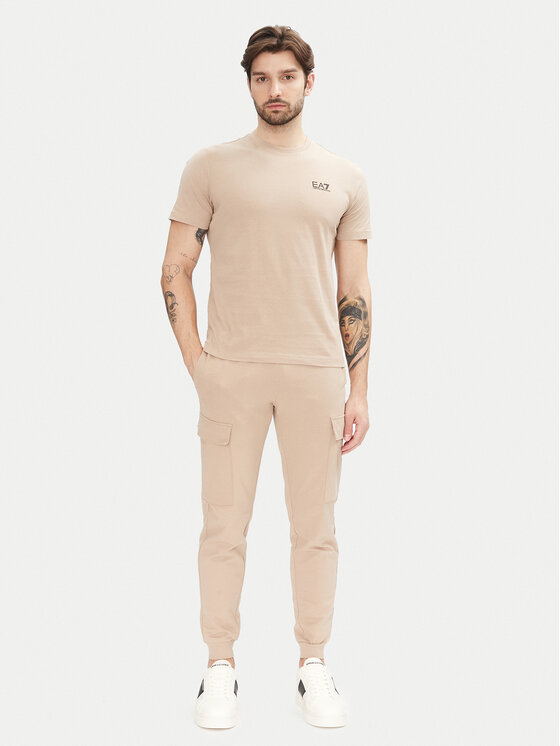 EA7 Emporio Armani EA7 Emporio Armani T-särk 8NPT25 PJVPZ U6155 Beež Regular Fit