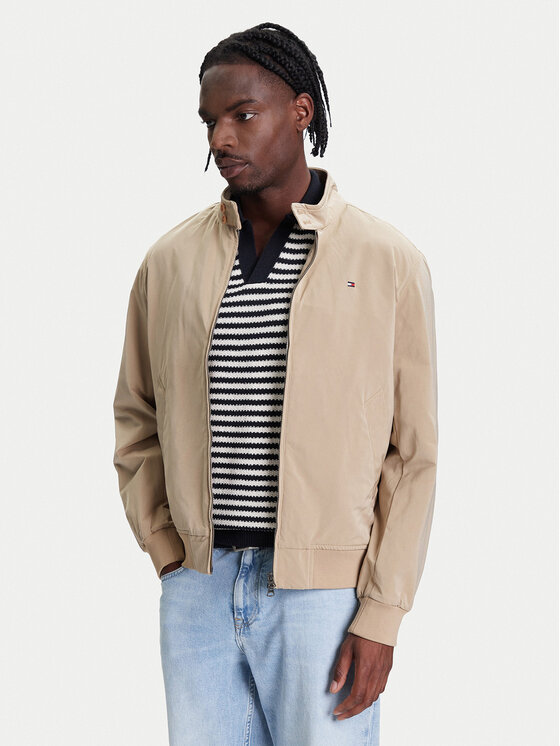 Tommy Hilfiger Tommy Hilfiger Bomber striukė Harrington MW0MW39637 Smėlio Regular Fit