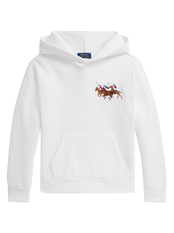 Polo Ralph Lauren Polo Ralph Lauren Džemperis ar kapuci 323A95741002 Balts Regular Fit