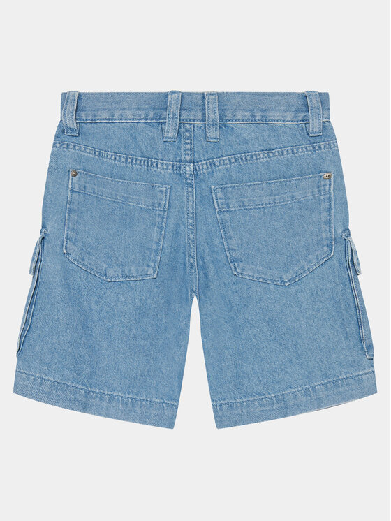 United Colors Of Benetton United Colors Of Benetton Jeans kratke hlače 4AD7C902I Modra Relaxed Fit