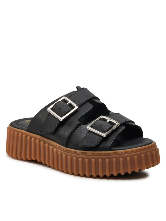 Clarks Clarks Şlapi Torhill Slide 26176428 Negru