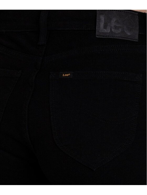 Lee Lee Jeansy MARION STRAIGHT Czarny Slim Fit