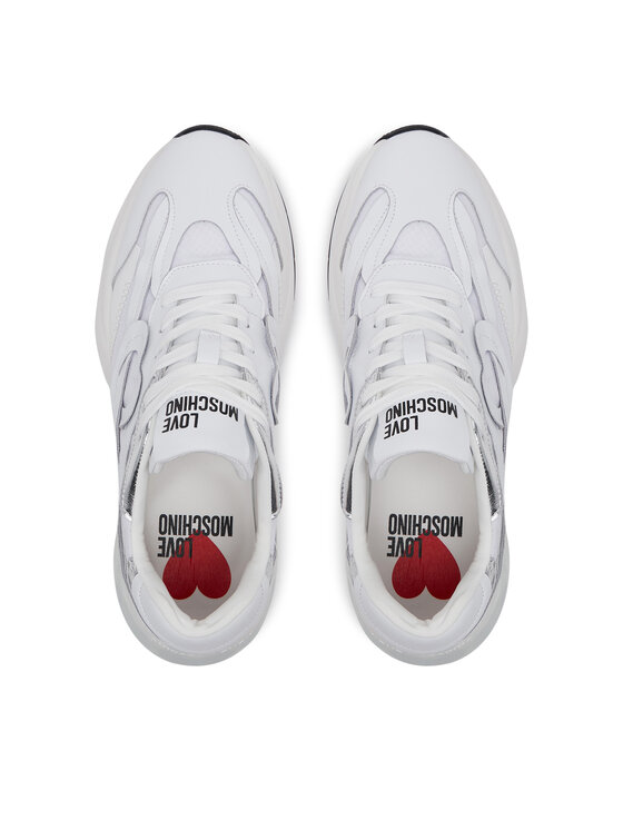 LOVE MOSCHINO LOVE MOSCHINO Sneakersy JA15326G1MIQE10A Biały
