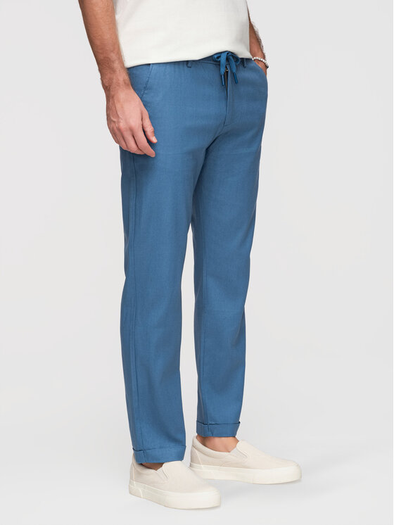 Ombre Ombre Chinosy P1522 Niebieski Chino Fit