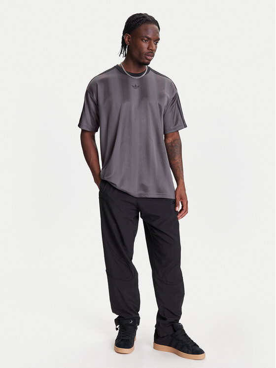 adidas adidas Majica adicolor Jacquard JW5880 Siva Loose Fit