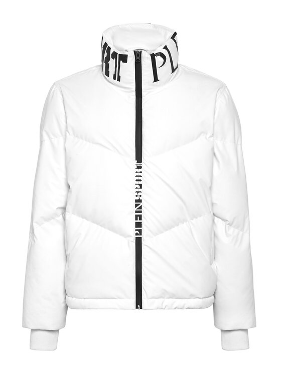 Plein Sport Plein Sport Vatovaná bunda 155 Bílá Regular Fit