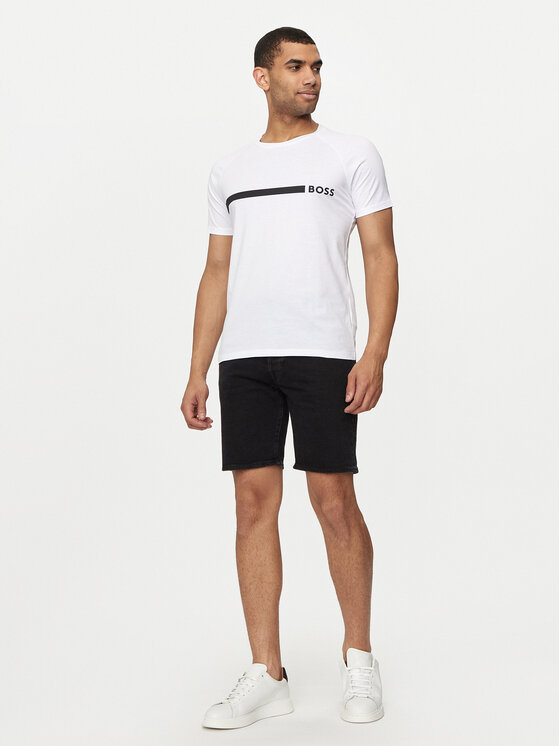 BOSS Boss Póló T-Shirt Rn Slim Fit 50517970 Fehér Slim Fit