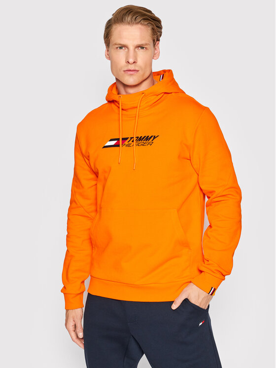 Tommy Hilfiger Tommy Hilfiger Суитшърт Essentials MW0MW22742 Оранжев Regular Fit