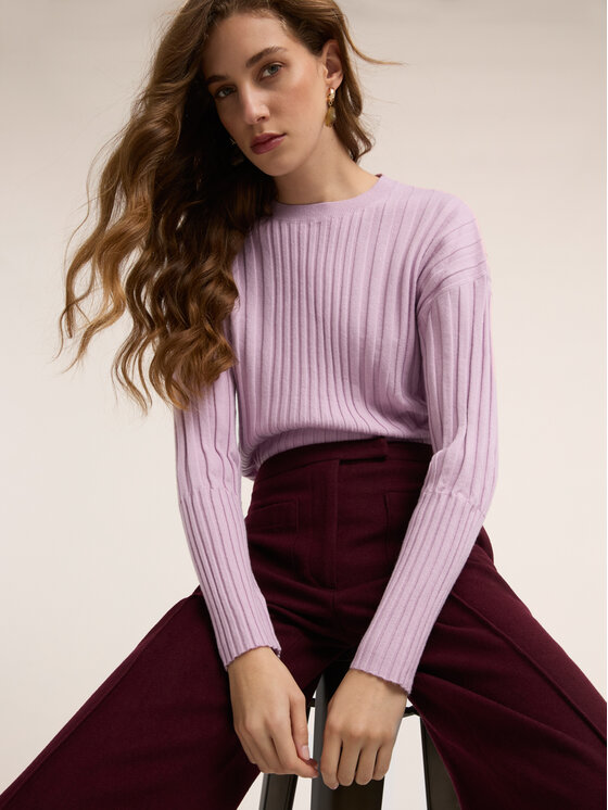 Motivi Motivi Maglione M445W003543N009 Viola Slim Fit