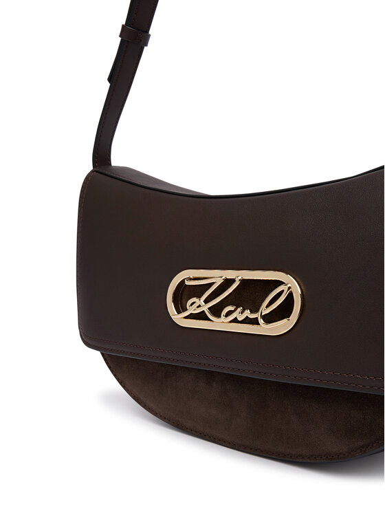 KARL LAGERFELD KARL LAGERFELD Ročna torba B4W30336 Temno rjava