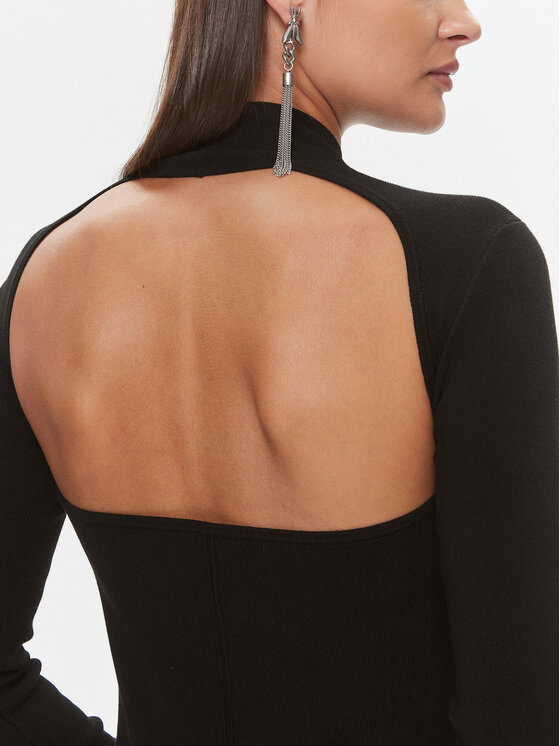 Patrizia Pepe Patrizia Pepe Φόρεμα υφασμάτινο 2A2612/K002-K103 Μαύρο Slim Fit