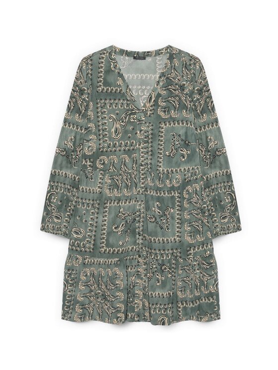 Fiorella Rubino Fiorella Rubino Vestito da giorno 7035L001209N0V5 Verde A-Line Fit