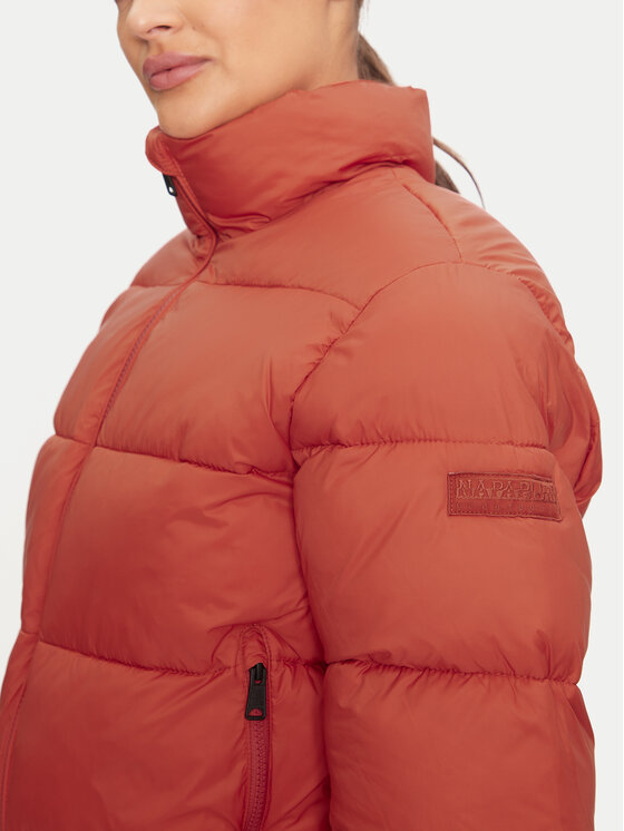 Napapijri Napapijri Kurtka zimowa A-Box Logo NP0A4HZ1 Pomarańczowy Loose Fit
