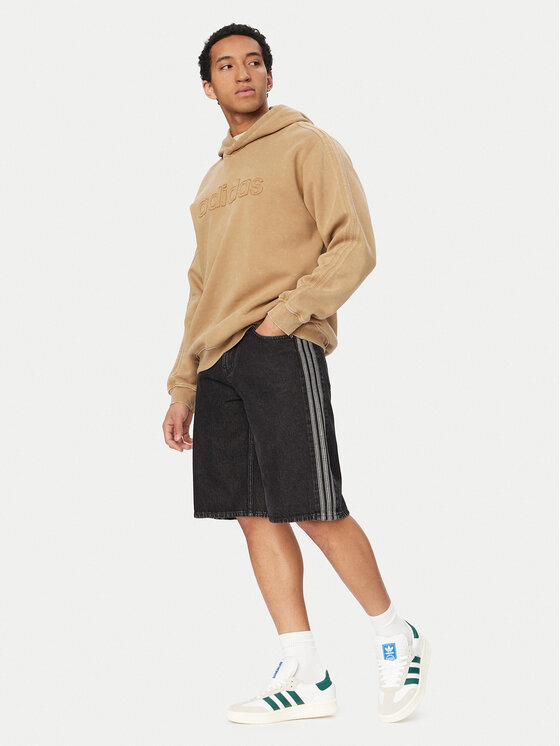 adidas adidas Джинсові шорти adicolor Firebird KD1498 Чорний Loose Fit