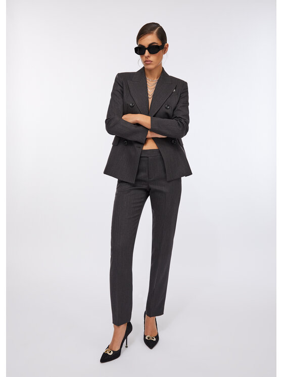 Liu Jo Liu Jo Pantaloni di tessuto CF5235T054AC3782 Grigio Regular Fit