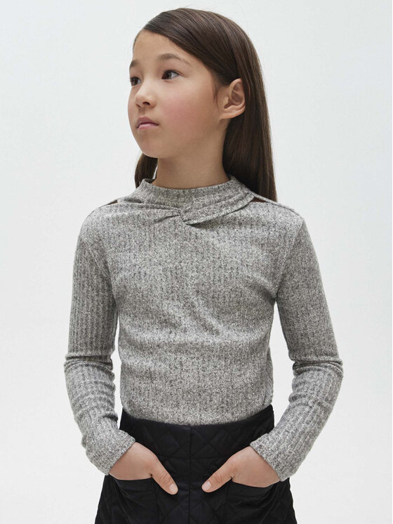 Mayoral Bluză 7.051 Gri Regular Fit