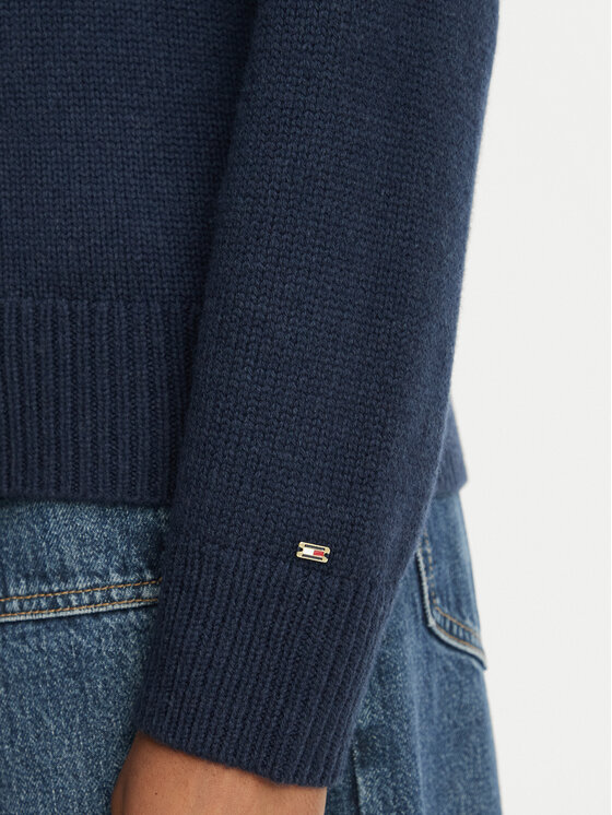 Tommy Hilfiger Tommy Hilfiger Megztinis WW0WW51450 Tamsiai mėlyna Regular Fit